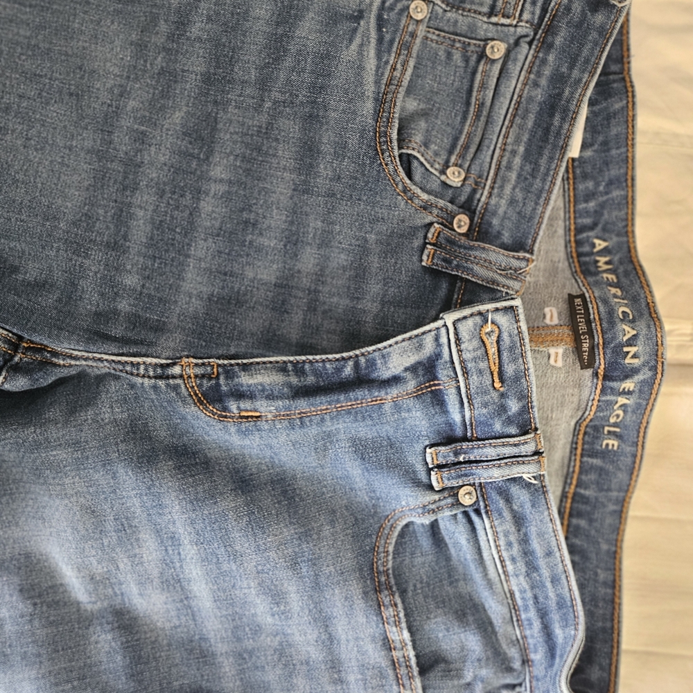 American Eagle Outfitters Blue Flare & Wide Leg Jeans